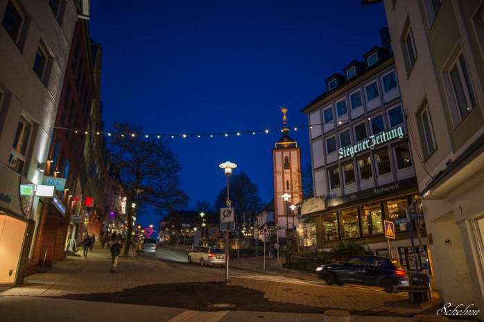 siegen oberstadt blaue stunde kölner straße nikolaikirche